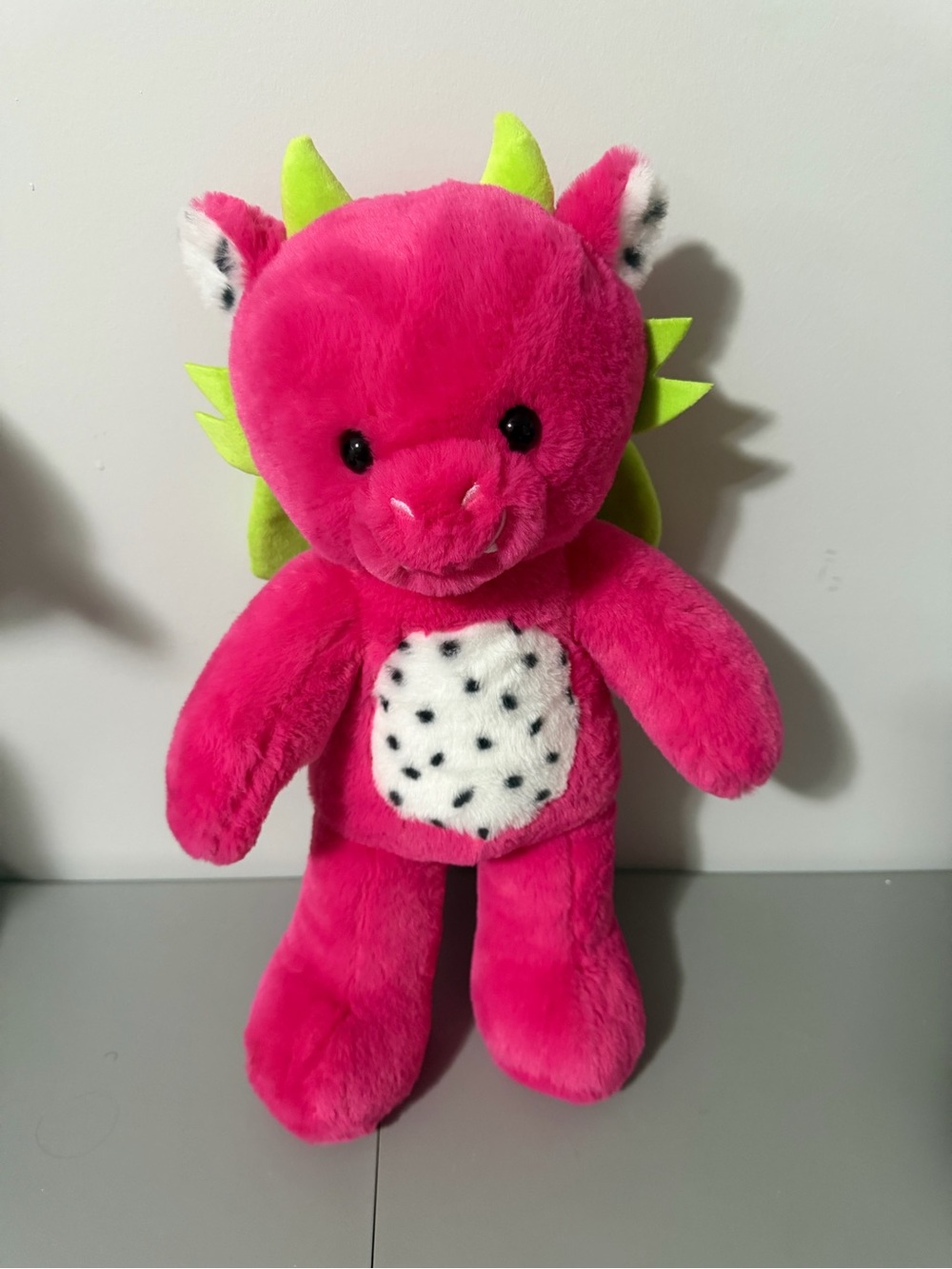 Build-A-Bear Dragon Fruit Dragon Plush Pink Green Fruit Stand Collection NO TAG